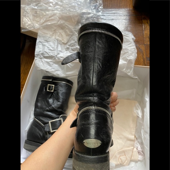 Jimmy Choo biker leather boots 35 - Picture 3 of 16